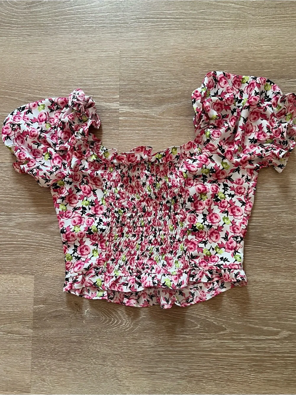 Zara Floral Crop Top - Picture 3 of 3
